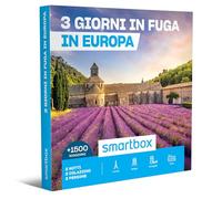 Smartbox - Cofanetto Regalo per Uomo o Donna - 3 Giorni in Fuga in Europa - Idee Regalo Originale - 2 Notti con Colazione per 2 Persone