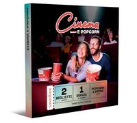 Smartbox - Cofanetto Regalo per Uomo o Donna - Cinema e Popcorn - Idee Regalo Originale - 2 Biglietti d'ingresso, Popcorn e Bevanda per 2 Persone