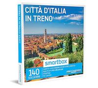 Smartbox - Cofanetto Regalo per Uomo o Donna - Città d'Italia in Treno - Frecciarossa - Idee Regalo Originale - 1 Notte con Colazione e 2 buoni Sconto Frecciarossa per 2 Persone