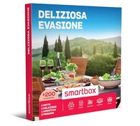 Smartbox - Cofanetto Regalo per Uomo o Donna - Deliziosa evasione - Idee Regalo Originale - 1 Notte con Colazione e aperitivo per 2 Persone