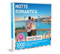 Smartbox - Cofanetto Regalo per Uomo o Donna - Notte Romantica - Idee Regalo Originale - 1 Notte con Colazione e Momento Romantico per 2 Persone