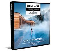 Smartbox - Cofanetto Regalo per Uomo o Donna - Oasi di Benessere - Idee Regalo Originale - 1 Ingresso di 5h Presso Un Centro QC Terme e Un Regalo Benessere per 2 Persone