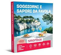 Smartbox - Cofanetto Regalo per Uomo o Donna - Soggiorni e sapori da Favola - Idee Regalo Originale - 1 Notte con Colazione e Cena per 2 Persone