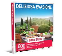 Smartbox -Deliziosa Evasione - Cofanetto Regalo Coppia, 1 Notte con Colazione e Aperitivo per 2 Persone, Idee Regalo Originale, Multicolore