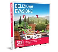 Smartbox -Deliziosa Evasione - Cofanetto Regalo Coppia, 1 Notte con Colazione e Aperitivo per 2 Persone, Idee Regalo Originale, Multicolore