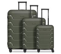 Smartbox Edition 01 4 ruote Set di valigie 3 pezzi con piega di espansione oliva