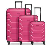 SMARTBOX Edition 01 articolo genealogico, rosa., Kofferset (3-teilig) erweiterbar, Trolley rigido con ruote girevoli