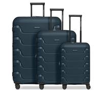 Smartbox Edition 01 4 ruote Set di valigie 3 pezzi espandibile blu