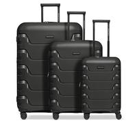 Smartbox Edition 01 4 ruote Set di valigie 3 pezzi con piega di espansione black (TAS040731)