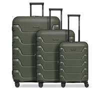 Smartbox Edition 01 4 ruote Set di valigie 3 pezzi espandibile oliva