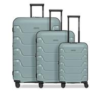 Smartbox Edition 01 4 ruote Set di valigie 3 pezzi espandibile verde