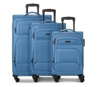 Smartbox Edition 04 4 ruote Set di valigie 3 pezzi espandibile blu