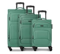 Smartbox Edition 04 4 ruote Set di valigie 3 pezzi espandibile verde