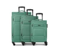 Smartbox Edition 04 4 ruote Set di valigie 3 pezzi espandibile verde
