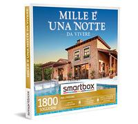 Smartbox - Mille e Una Notte da Vivere Cofanetto Regalo Coppia, 1 Notte con Colazione Oppure 1 Notte con Colazione e Aperitivo O Attività per 2 Persone, Idee Regalo Originale, Taglia unica
