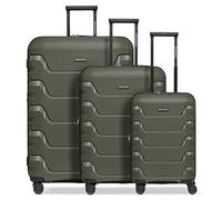 Smartbox Edition 01 4 ruote Set di valigie 3 pezzi espandibile oliva