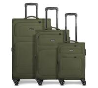 SMARTBOX set valigie morbide 3 pezzi trolley cabina media grande espandibili 4 ruote con lucchetto leggere e resistenti Edition 04