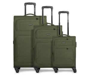 SMARTBOX set valigie morbide 3 pezzi trolley cabina media grande espandibili 4 ruote con lucchetto leggere e resistenti Edition 04