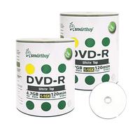 Smartbuy 4.7 GB/120MIN 16 x DVD-R White top Surface Blank media Disc registrabili dati video Shrink Pack 200-Disc