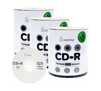 Smartbuy 700mb/80min 52x CD-R Logo Top Blank Data Recordable Media Disc (300 Disc)