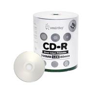 Smartbuy CD-R Silver Inkjet Hub, 100 dischi, 700 MB/80 min, 52x, stampabile, registrabile, supporto vuoto