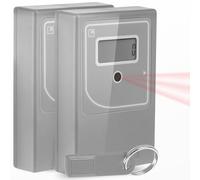 SmartCoounter Contapersone per Negozio - Conta Persone Digitale con Sensore a Infrarossi, Contatore Visitatori Wireless a Batteria, Contatore Ingressi, Chiave Reset, Facile Installazione, Grigio