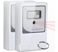 SmartCoounter Contatore di Persone per Negozio con Sensore Infrarossi Wireless, Contatore Passaggi Porta e Flusso Clienti, Funziona a Batterie, Installazione Facile per Interni