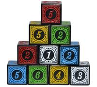 SmartDealsPro Confezione da 10 dadi D6 a sei lati da 16 mm per DND MTG PRG Wow, per l'insegnamento della matematica (colore misto)