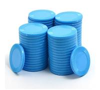 Smartdealspro Mini contatori di apprendimento in plastica opaca, gettoni per giochi di fiches da poker, con scatola portaoggetti, 32 mm (64 pezzi, girasole)