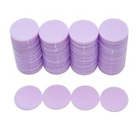 Smartdealspro Mini contatori di apprendimento in plastica opaca, gettoni per giochi di fiches da poker, con scatola portaoggetti, viola chiaro, 25 mm