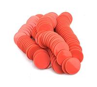 SmartDealsPro - Set di 100 gettoni da Poker Chip plastica Gioco per Imparare a contare 1 1/2 inch Opaco con Scatola, Red