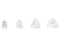 SmartEAR - Cupole per apparecchi acustici - Accessori per apparecchi acustici - Puntali in silicone - per Oticon miniFit - Cupola aperta - 6 mm - 10pz