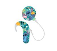 SmartEar Disney Skin per apparecchi acustici - Leggere, resistenti e di lunga durata - Applicazione senza residui - Decorazione colorata - Sonetto 1/2 - Disney Lilo & Stitch - Stitch