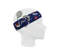 SmartEAR Fascia universale SmartEar per processori audio e impianti cocleari - Comfort completo e protezione affidabile contro sudore e sporco - Blu navy in Pirati, taglia M