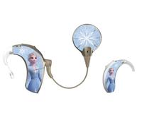 SmartEAR - Skin universali SmartEar per processoriaudio - Design adesivi Disney su licenza - Vestibilità universale - Disney Frozen - Elsa - Advanced Bionics Sky CI Marvel