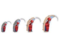 SmartEAR SmartEar Skin universali per apparecchi acustici - Design Disney concessi in licenza - Vestibilità universale - Applicazione esteticamente gradevole e senza bolle - Marvel Spider-Man