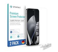 smartect TPU Pellicola Protettiva 2 Pezzi per Xiaomi 15T / 15T Pro | Schermo Protettivo HD Anti Graffio, Senza Bolle, Ultra Trasparente, Compatible Impronte Digitali, Compatible Cover