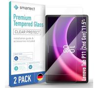 smartect Vetro Temperato [2 Pezzi, Clear] compatibile con Lenovo Tab P11 (2nd Gen) 11.5", Pellicola Protettiva HD Anti Graffio, Senza Bolle, Durezza 9H, 0.3mm Ultra Trasparente, Ultra Resistente