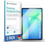 smartect Vetro Temperato [2 Pezzi, Clear] compatibile con Samsung Galaxy Tab S10 FE Plus 13.1", Pellicola Protettiva HD Anti Graffio, Senza Bolle, Durezza 9H, 0.3mm Ultra Trasparente, Ultra Resistente