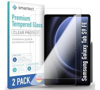smartect Vetro Temperato [2 Pezzi, Clear] compatibile con Samsung Galaxy Tab S10 FE / S9 FE, Pellicola Protettiva HD Anti Graffio, Senza Bolle, Durezza 9H, 0.3mm Ultra Trasparente