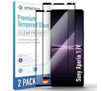 smartect Vetro Temperato 2 Pezzi Full Screen per Sony Xperia 1 IV | Schermo Protettivo HD Anti Graffio, Pellicola Protettiva Senza Bolle, 0.3 mm Ultra Trasparente, Durezza 9H, Ultra Resistente