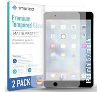 smartect Vetro Temperato 2 Pezzi Opaco per iPad mini 5 / mini 4 | Schermo Protettivo HD Anti Graffio, Pellicola Protettiva Antiriflesso, Durezza 9H, Ultra Resistente, Senza Bolle