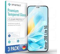 smartect Vetro Temperato [3 + 3 Pezzi, Clear] compatibile con Honor 200 Lite 5G, Schermo + Fotocamera, Pellicola Protettiva HD Anti Graffio, Senza Bolle, Durezza 9H, 0.3mm Ultra Trasparente