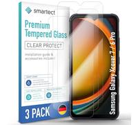 smartect Vetro Temperato [3 Pezzi, Clear] compatibile con Samsung Galaxy Xcover 7 Pro/Xcover 7 / Xcover 6 Pro, Pellicola Protettiva HD Anti Graffio, Senza Bolle, Durezza 9H, 0.3mm Ultra Trasparente