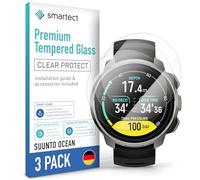 smartect Vetro Temperato [3 Pezzi, Clear] compatibile con Suunto Ocean, Pellicola Protettiva HD Anti Graffio, Senza Bolle, Durezza 9H, 0.3mm Ultra Trasparente, Ultra Resistente
