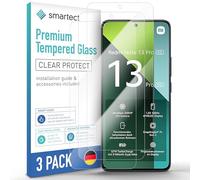 smartect Vetro Temperato [3 Pezzi, Clear] compatibile con Xiaomi Redmi Note 13 Pro 5G New, Pellicola Protettiva HD Anti Graffio, Senza Bolle, Durezza 9H, 0.3mm Ultra Trasparente, Ultra Resistente