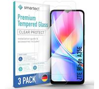 smartect Vetro Temperato [3 Pezzi, Clear] compatibile con ZTE Blade A35E, Pellicola Protettiva HD Anti Graffio, Senza Bolle, Durezza 9H, 0.3mm Ultra Trasparente, Ultra Resistente