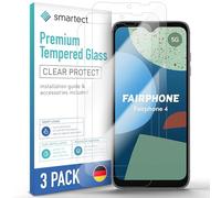 smartect Vetro Temperato 3 Pezzi per Fairphone 4 (Camera Cutout)