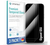 smartect Vetro Temperato 3 Pezzi per Gigaset GX6 | Schermo Protettivo HD Anti Graffio, Pellicola Protettiva Senza Bolle, 0.3 mm Ultra Trasparente, Durezza 9H, Ultra Resistente