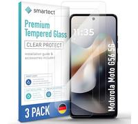 smartect Vetro Temperato 3 Pezzi per Motorola Moto G56 5G | Schermo Protettivo HD Anti Graffio, Pellicola Protettiva Senza Bolle, 0.3 mm Ultra Trasparente, Durezza 9H, Ultra Resistente